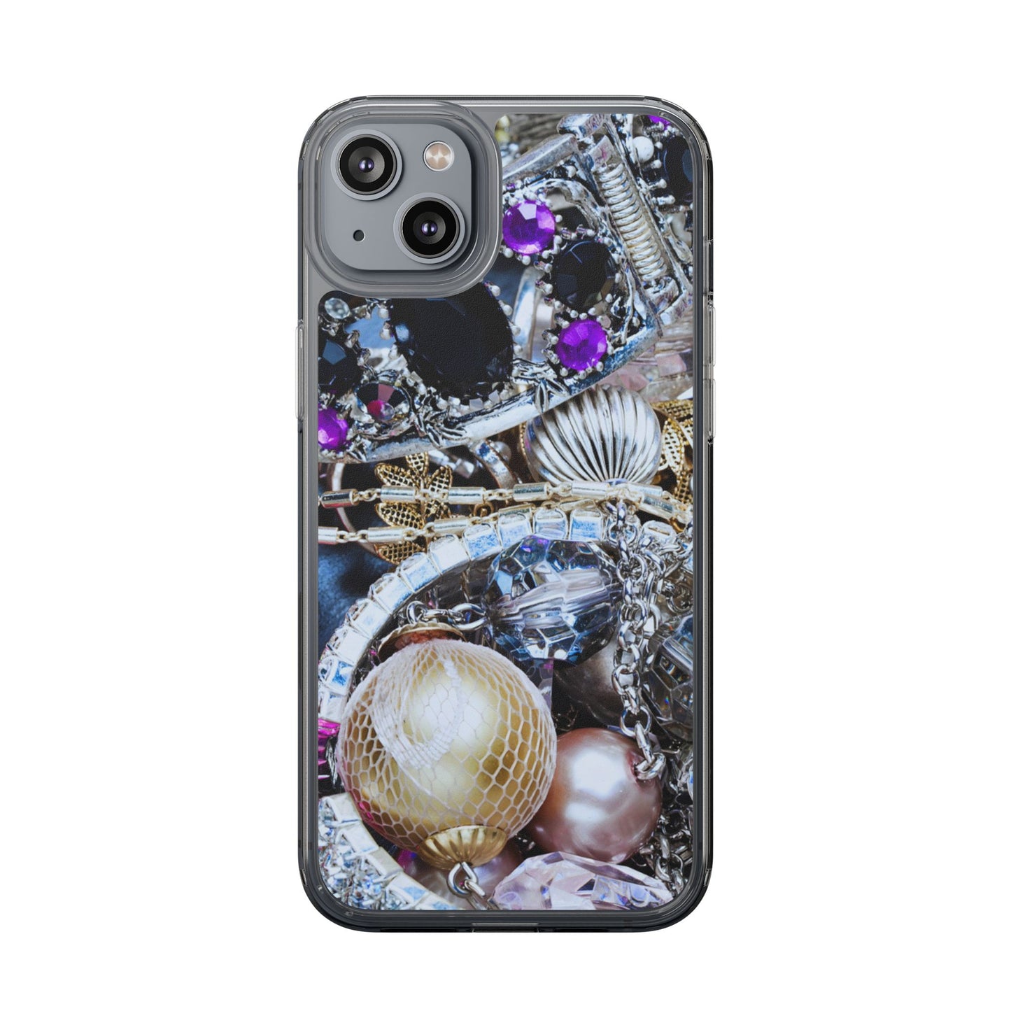 Clear Phone Case – Chrome Jewel