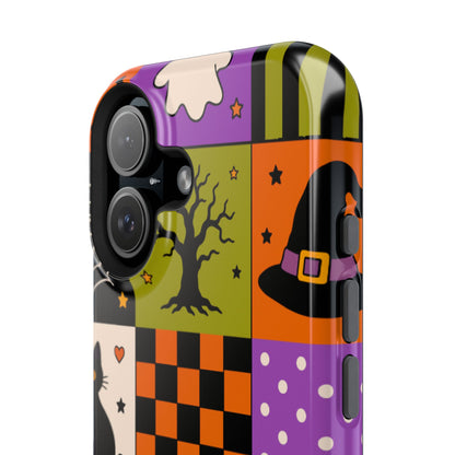 Impact-Resistant Phone Case – Spooky Patchwork