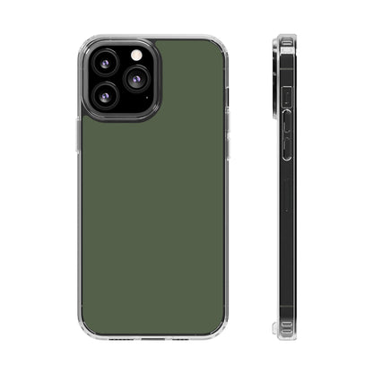 Clear Magnetic Phone Case – Cabin Green – Compatible with iPhone 13–16 Series