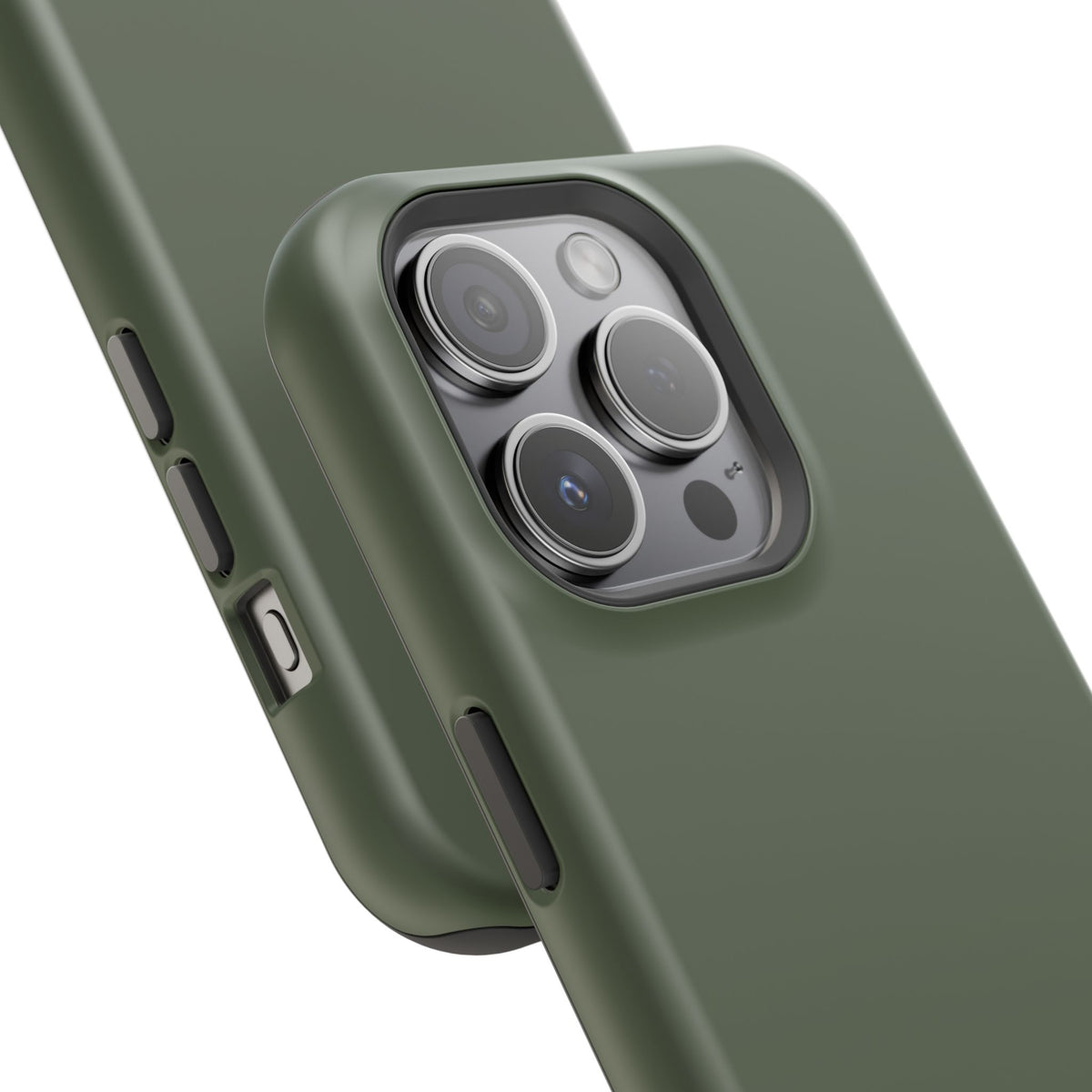 Impact-Resistant Phone Case — Military Green Protective Shockproof Cover
