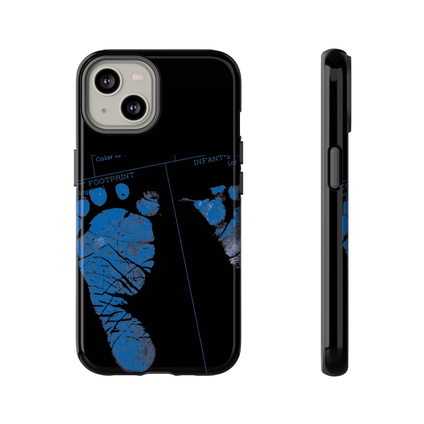 Protective Phone Case – Mom’s Little Blue Footprints