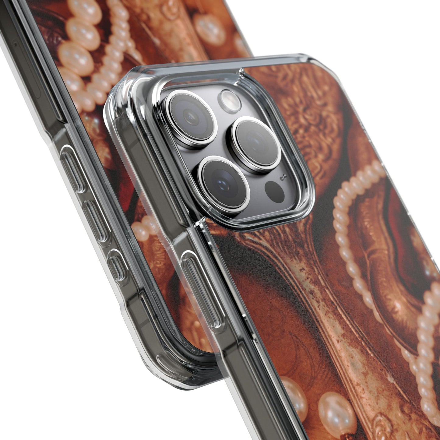 Clear Magnetic Phone Case – Bronze Vanity