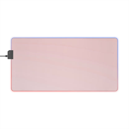 Gaming LED Desk Mat – Soft Blush