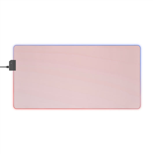 Gaming LED Desk Mat – Soft Blush
