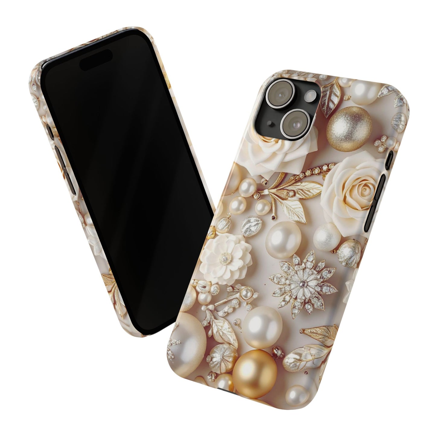 Slim Phone Case – Ivory Opulence