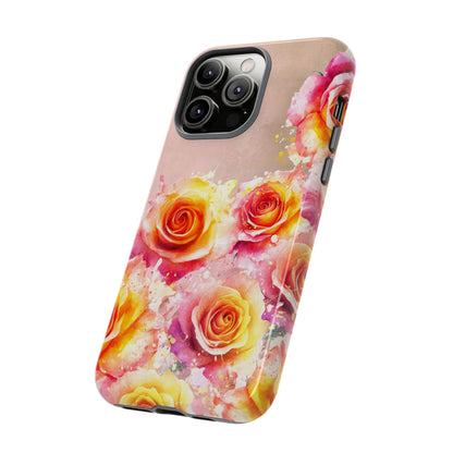 Protective Phone Case – Sunset Roses