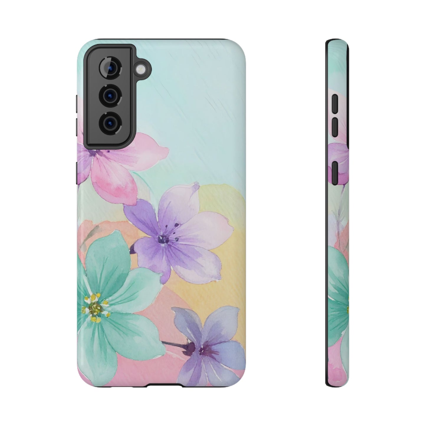 Impact-Resistant Phone Case – Water Petal