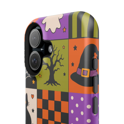 Impact-Resistant Phone Case – Spooky Patchwork
