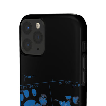 Snap Phone Case – Mom’s Little Blue Footprints