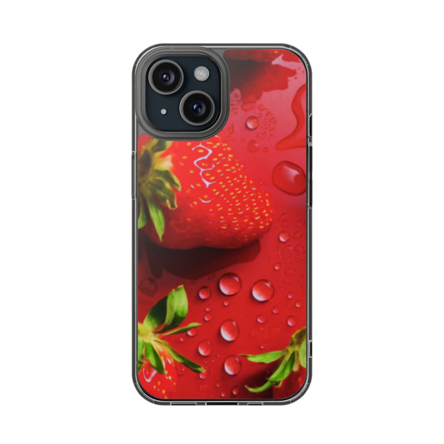 Clear Phone Case – Strawberry Drip