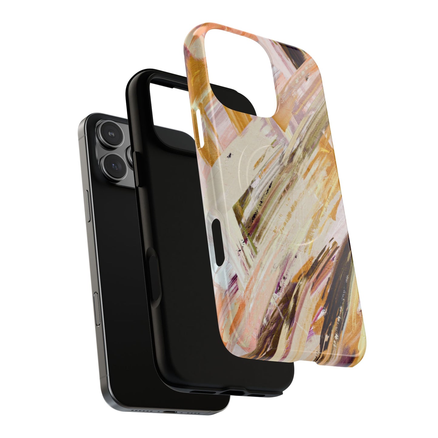 Protective Magnetic Phone Case – Brush & Bronze