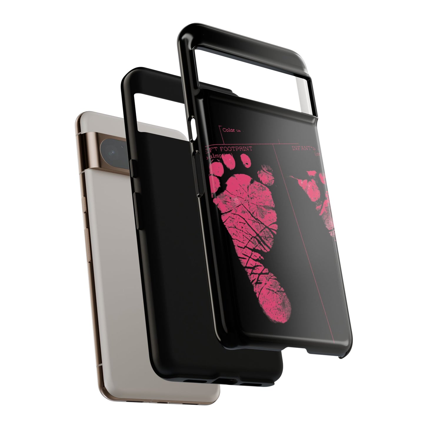 Protective Phone Case – Mom’s Little Pink Footprints