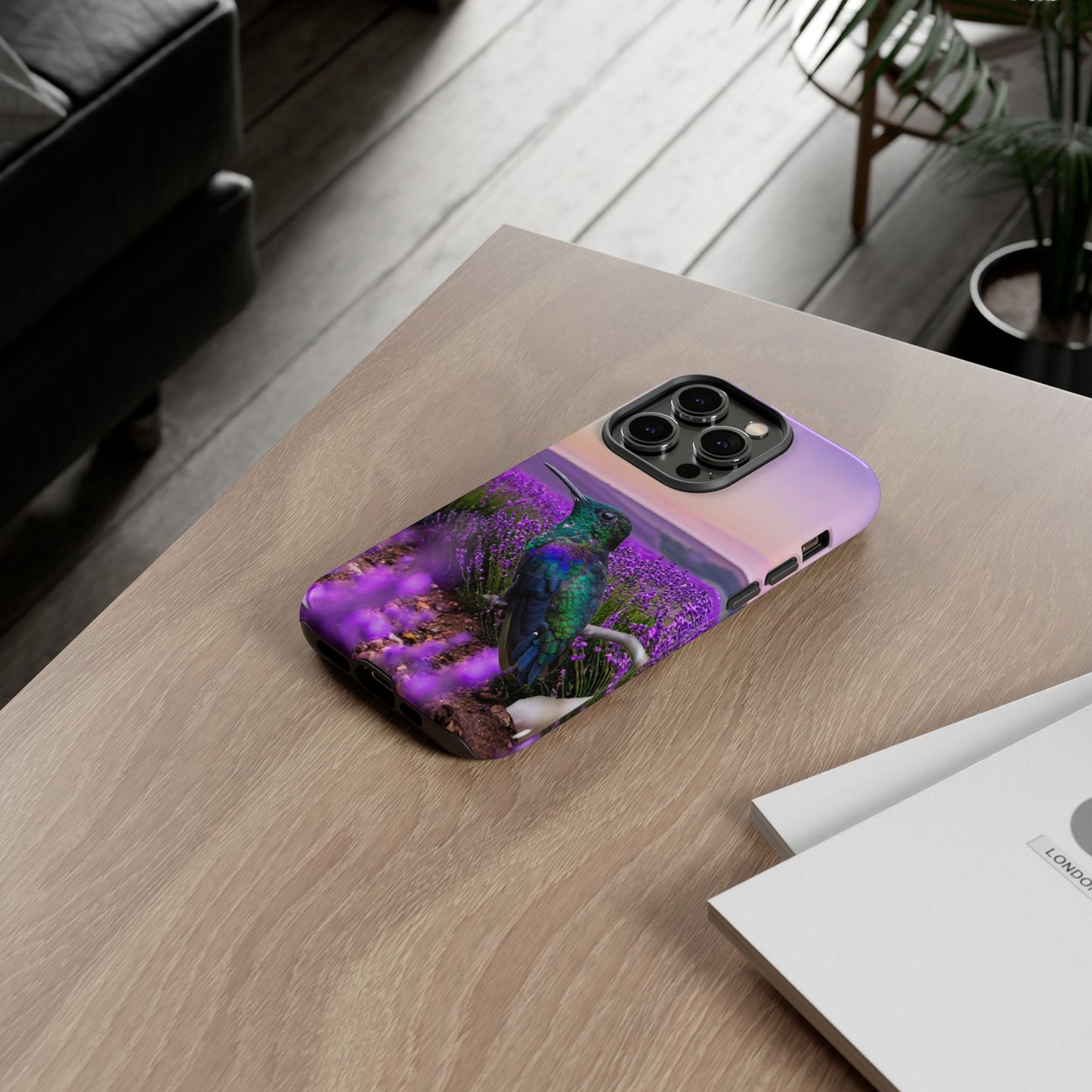 Protective Phone Case – Hummingbird Reverie