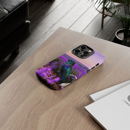 Protective Phone Case – Hummingbird Reverie