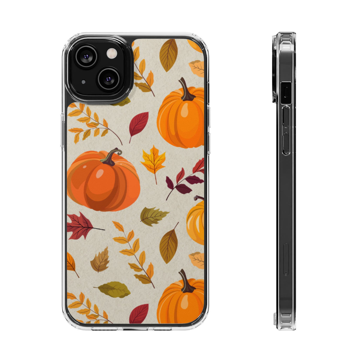 Clear Phone Case – Falling for Pumpkin