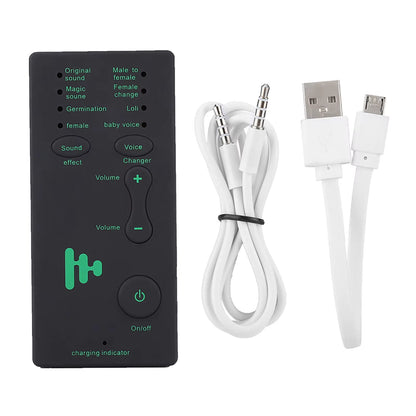 External Sound Card Portable Voice Changer Live Broadcast Sound Card for Mobile Phone PC (English Version) Audio Sound Card