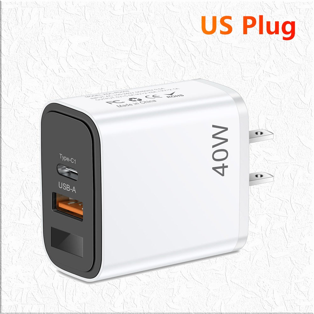 USB Wall Charger – 40W Fast Charging