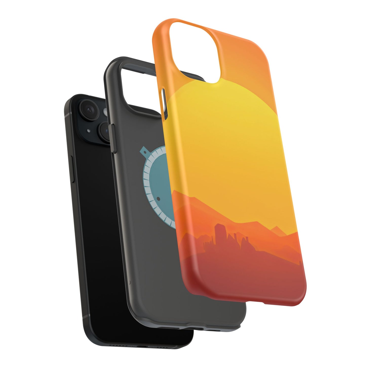 Wireless-Charging Compatible Case – Desert Sunrise