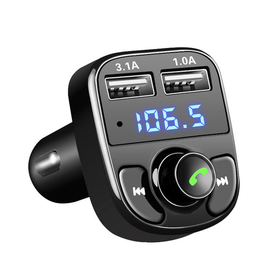 Car FM Transmitter – Hands-Free Calls + Easy Charging