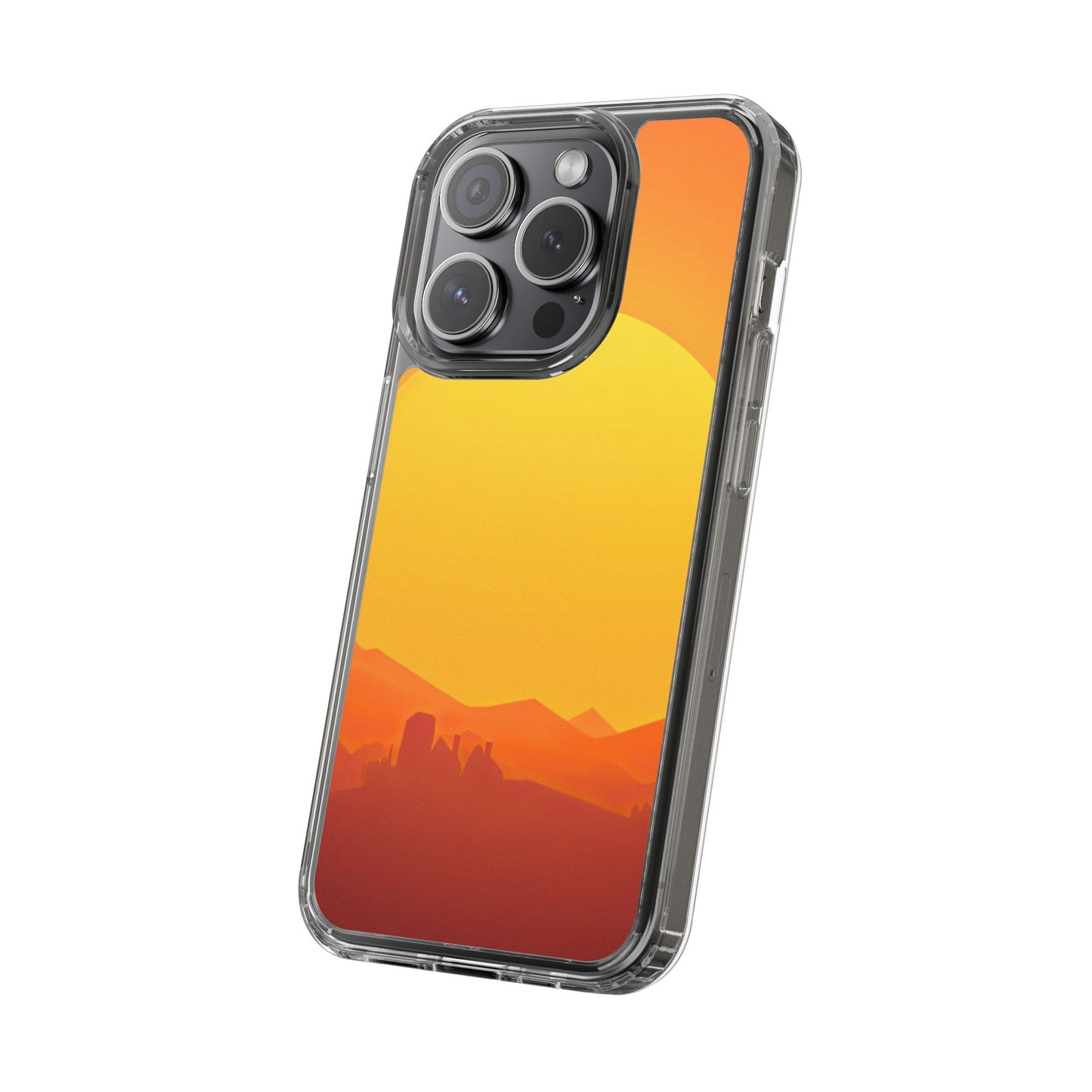 Clear Phone Case – Desert Sunrise