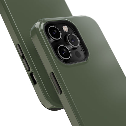 Impact-Resistant Phone Case — Military Green Protective Shockproof Cover
