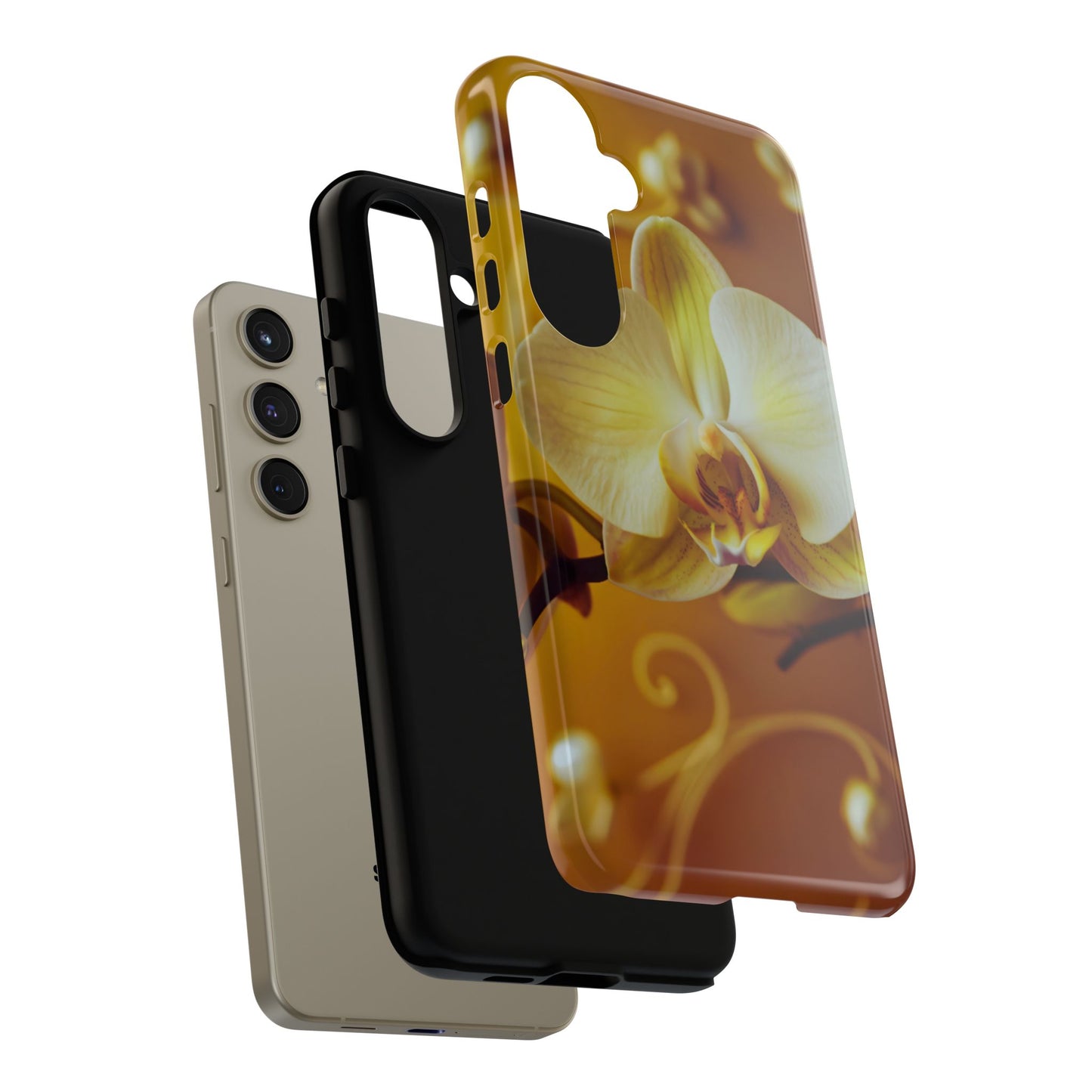 Protective Phone Case – Amber Orchid