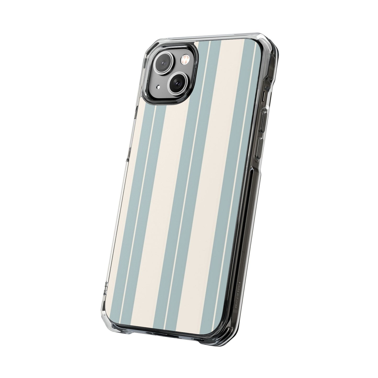 Clear Magnetic Phone Case – Coastal Stripe