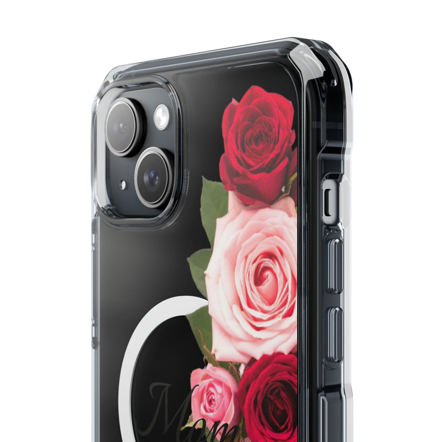 Clear Magnetic Phone Case – Mom’s Rose Bouquet