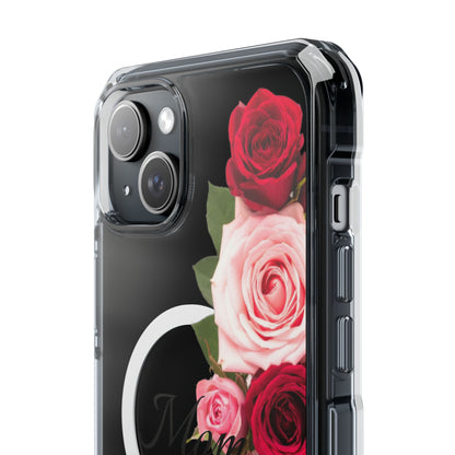 Clear Magnetic Phone Case – Mom’s Rose Bouquet