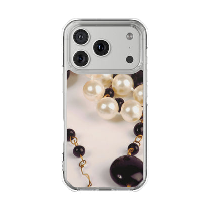 Clear Magnetic Phone Case – Noir Pearl