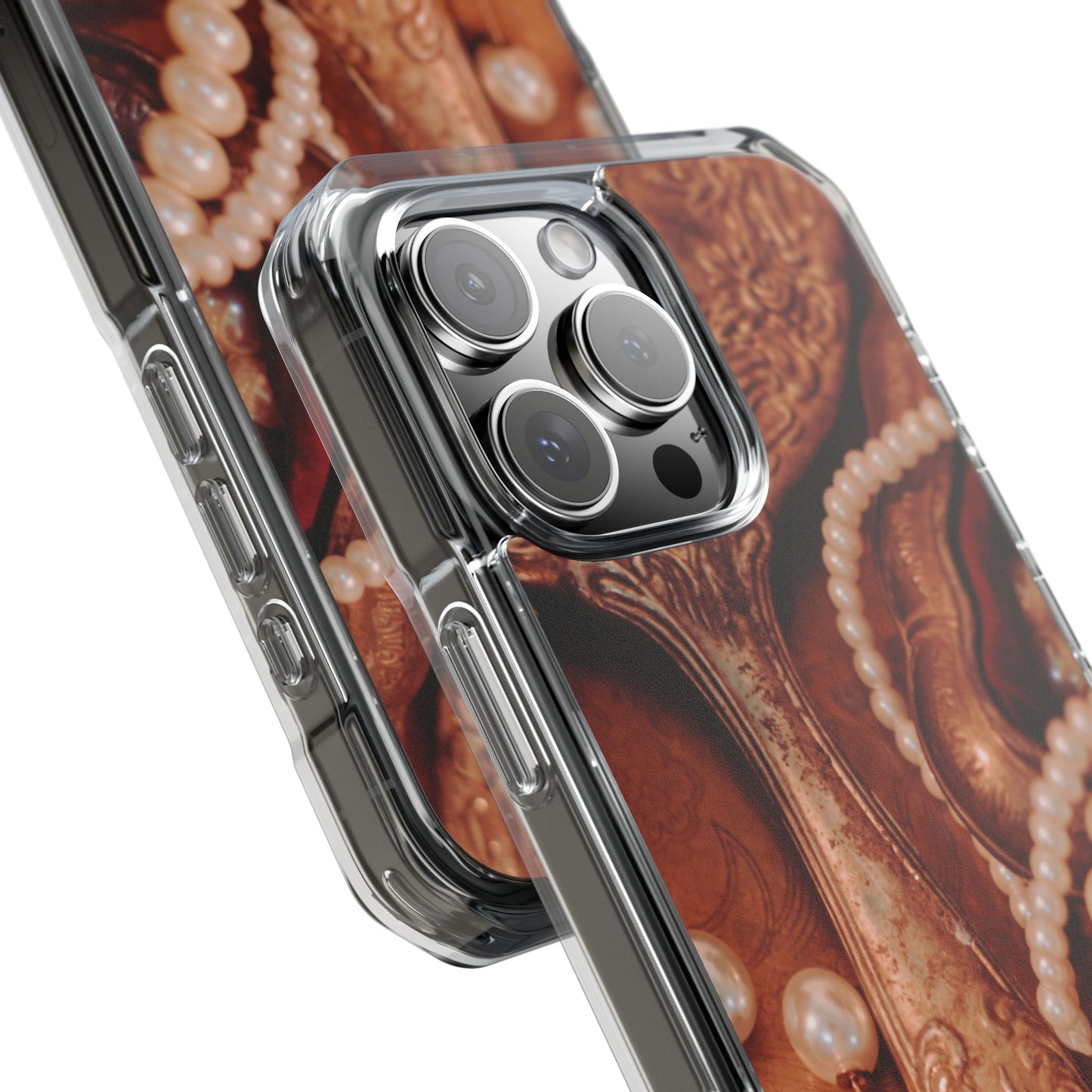 Clear Magnetic Phone Case – Bronze Vanity