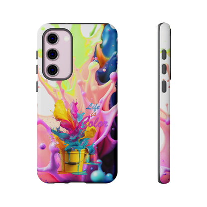 Color Splash Phone Case — “Life in Color” Protective Tough Case