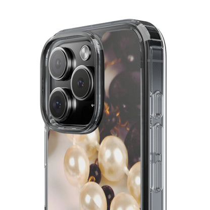 Clear Phone Case – Noir Pearl