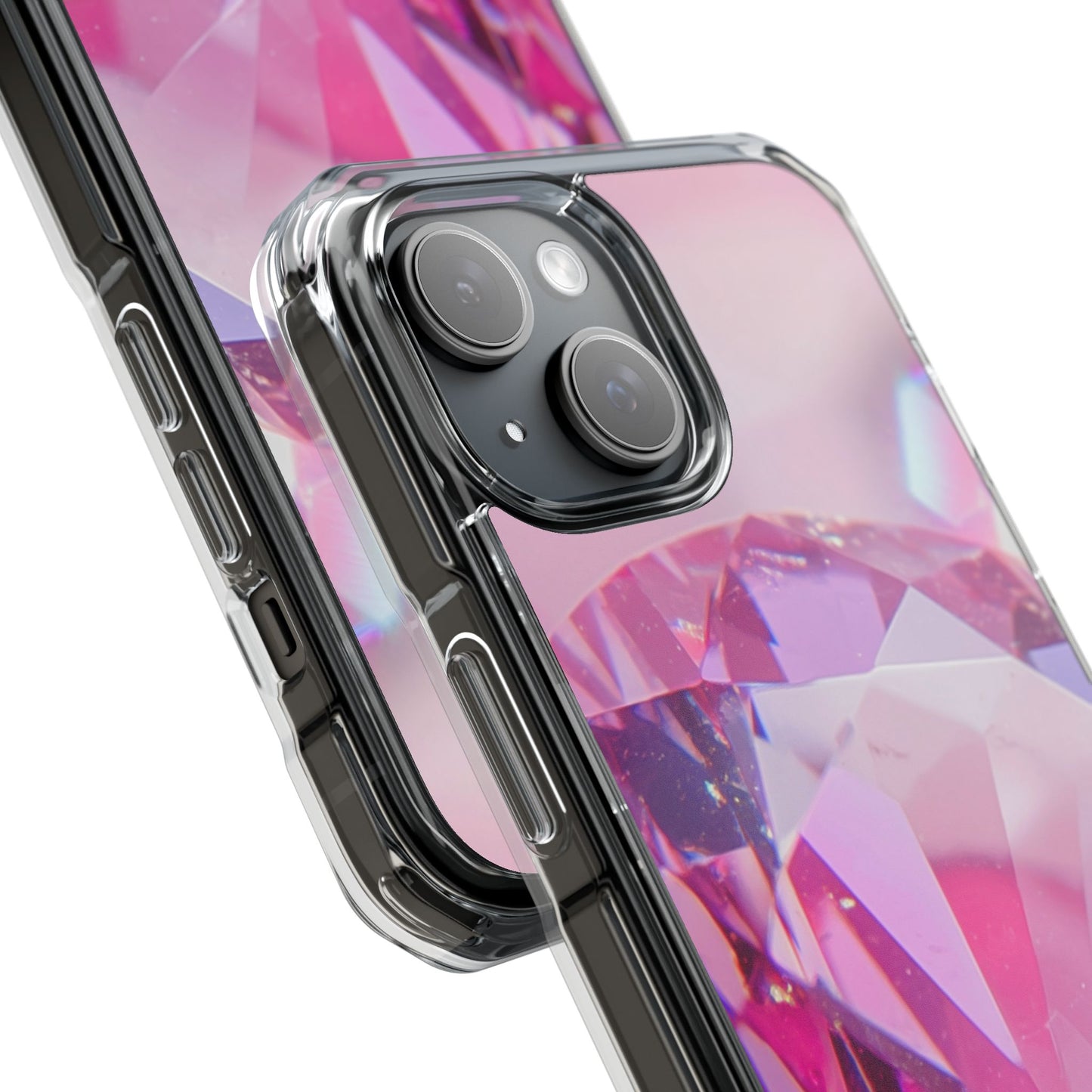 Clear Magnetic Phone Case – Pink Ice