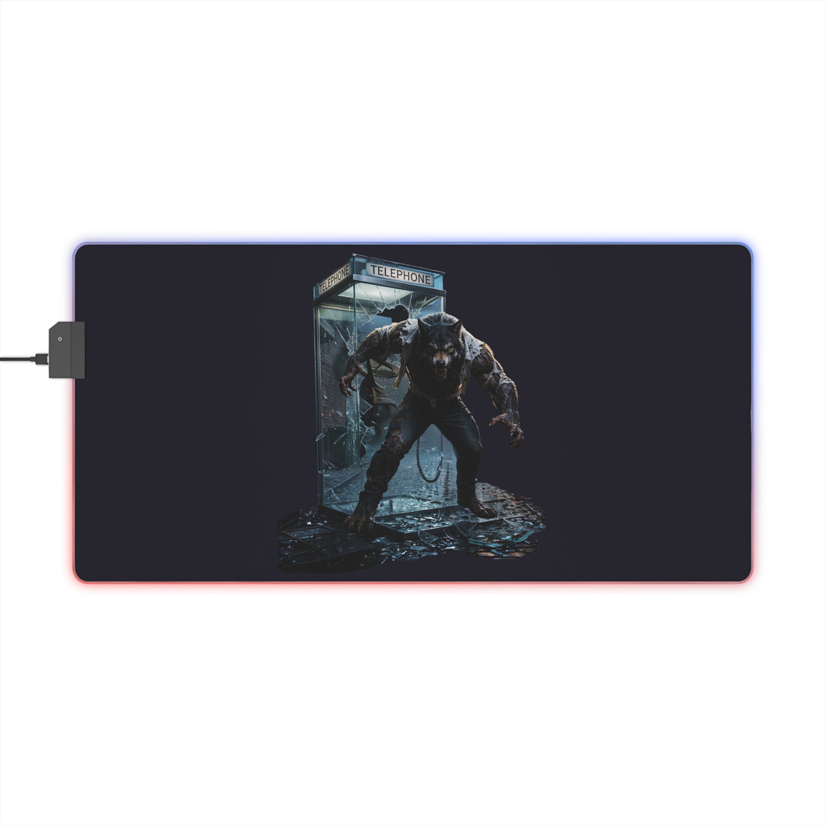 Gaming LED Desk Mat – The Hunt Begins