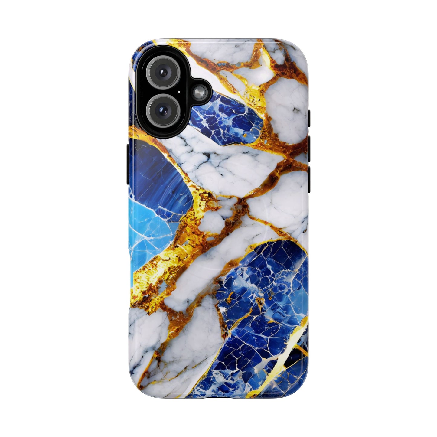 Protective Magnetic Phone Case – Sapphire Veins