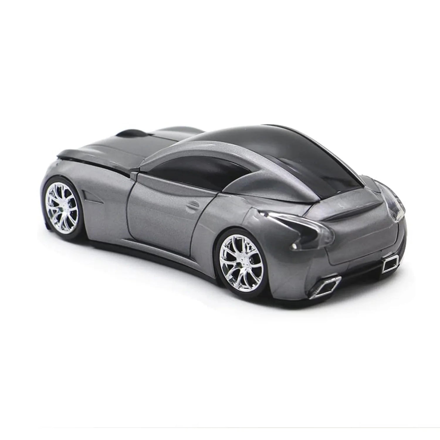 Wireless Mouse, 2.4Ghz Car Shape Mouse, Optical Cordless Mice with USB Receiver for PC Laptop Computer, Gray
