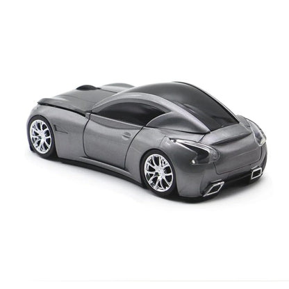 Wireless Mouse, 2.4Ghz Car Shape Mouse, Optical Cordless Mice with USB Receiver for PC Laptop Computer, Gray