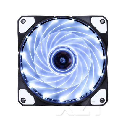 Newest Hot Colorful LED 120Mm LED Ultra Silent Computer PC Case Fan 15 Leds 12V with Rubber Quiet Molex Connector Cooling Fan