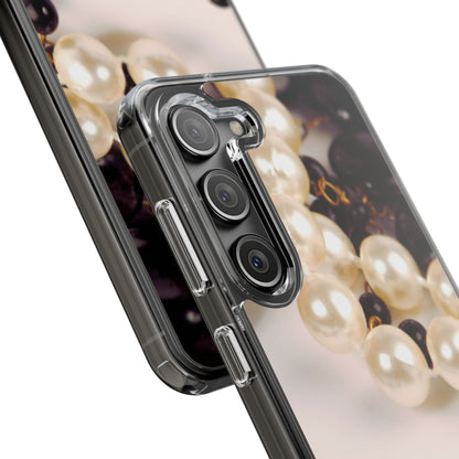 Clear Phone Case – Noir Pearl