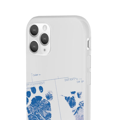 Flexi Case – Mom’s Little Blue Footprints