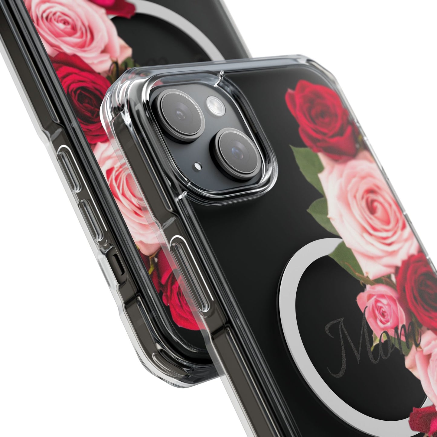 Clear Magnetic Phone Case – Mom’s Rose Bouquet