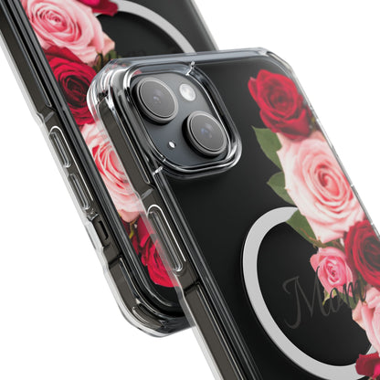 Clear Magnetic Phone Case – Mom’s Rose Bouquet