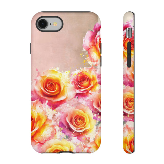 Protective Phone Case – Sunset Roses