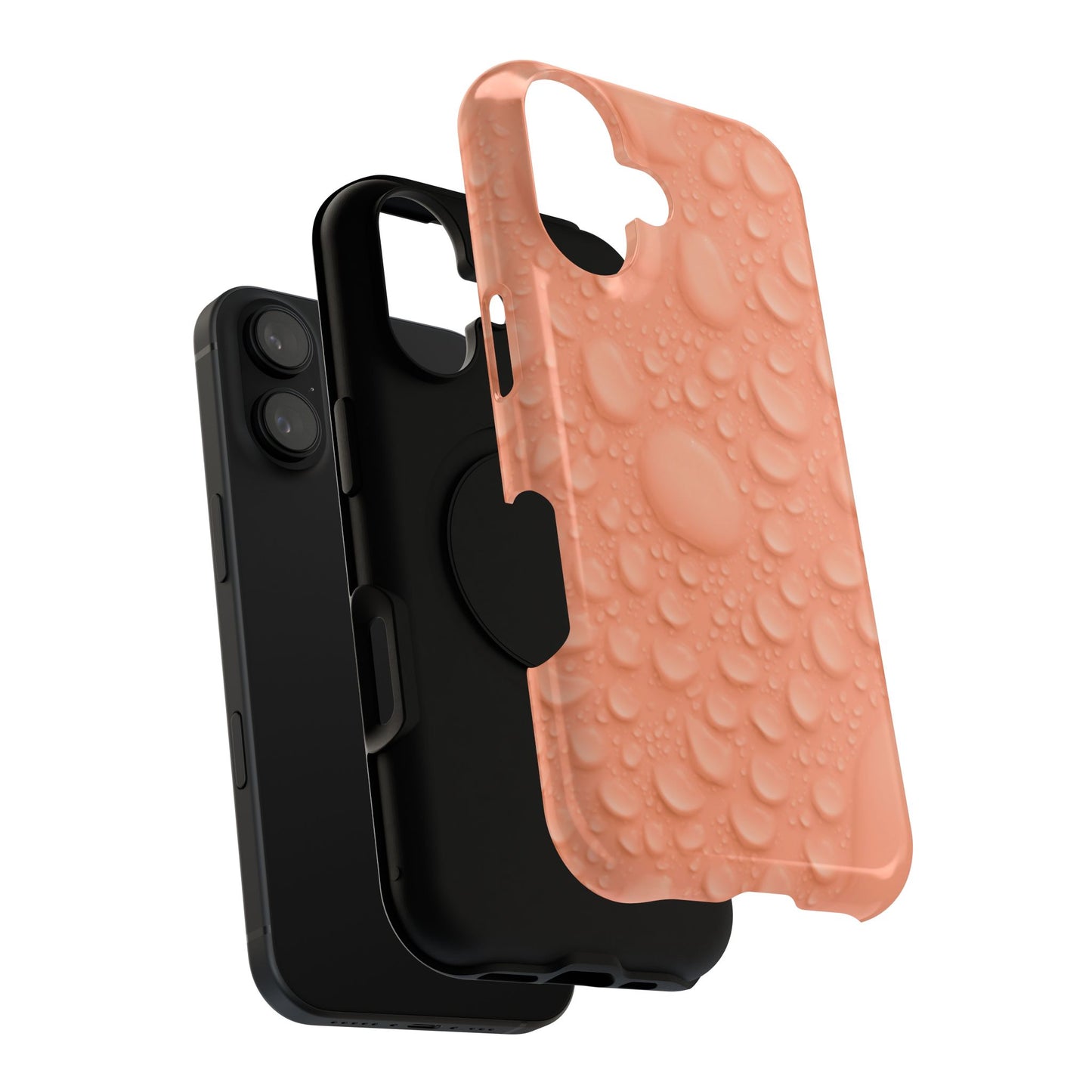 Impact-Resistant Phone Case – Apricot Rain