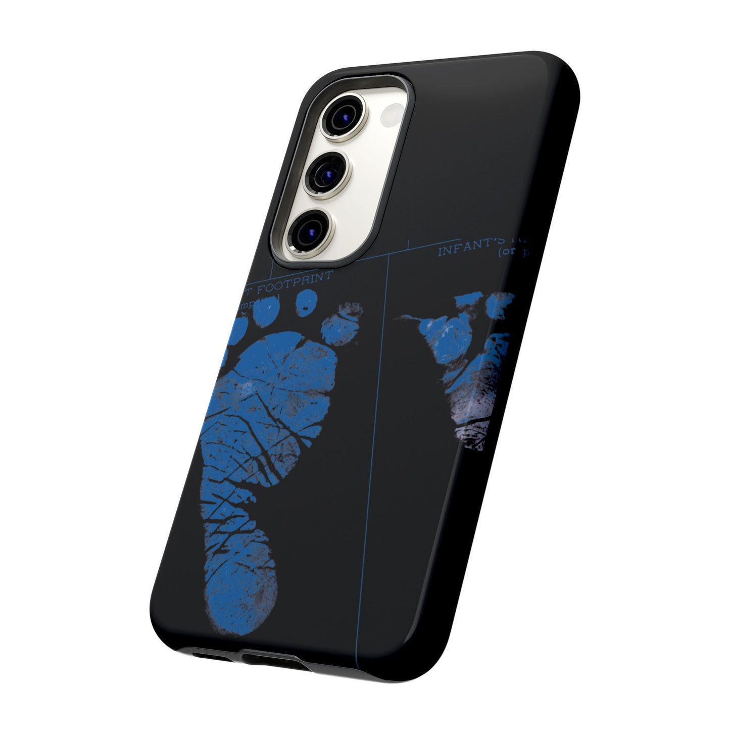 Protective Phone Case – Mom’s Little Blue Footprints
