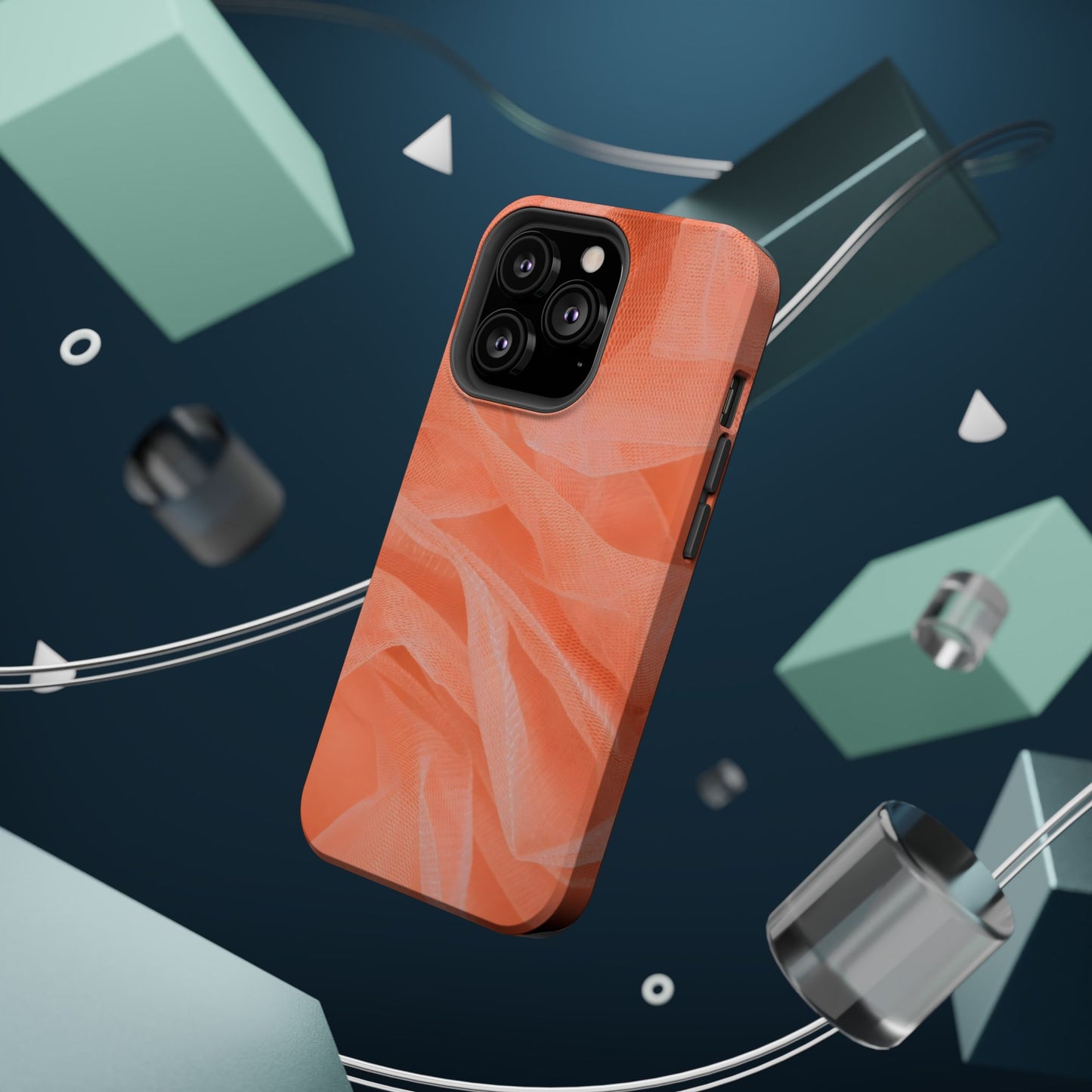Wireless-Charging Compatible Case – Coral Veil