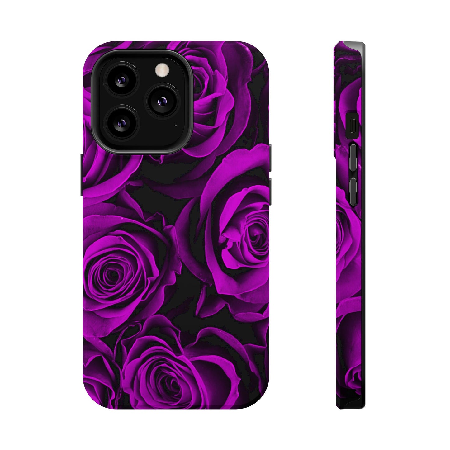 Wireless-Charging Compatible Case – Amethyst Roses