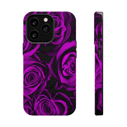Wireless-Charging Compatible Case – Amethyst Roses