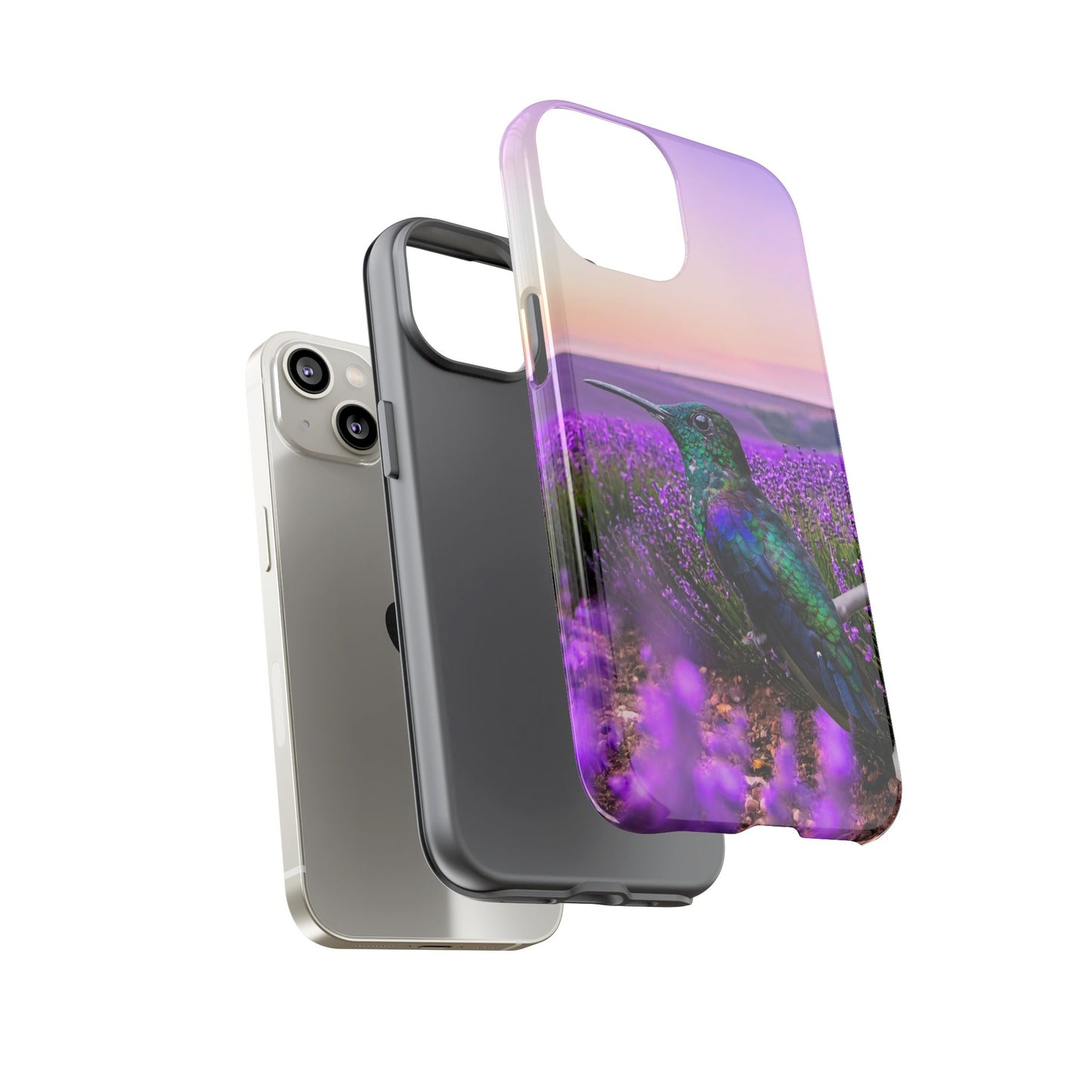 Protective Phone Case – Hummingbird Reverie